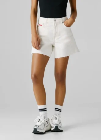A-linjeformade jeansshorts