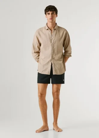Badshorts med cirkulärt logo
