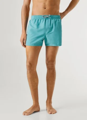 Badshorts med cirkulärt logo