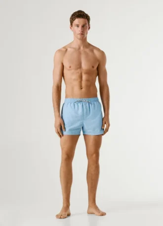 Badshorts med cirkulärt logo