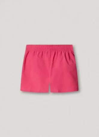 Badshorts med tryckt logotyp