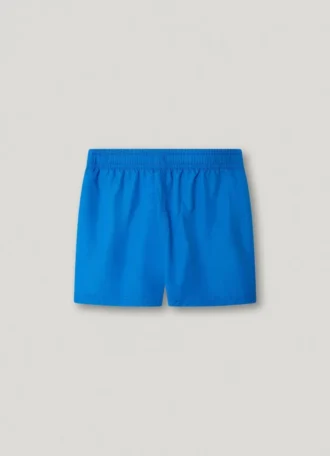 Badshorts med tryckt logotyp
