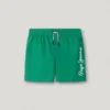 Badshorts med tryckt logotyp Badshorts med tryckt logotyp