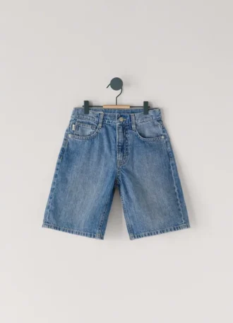 Bermudashorts i denim med lös passform