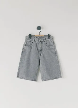 Bermudashorts i denim med lös passform