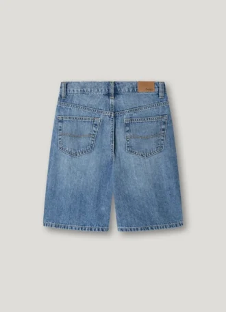 Bermudashorts i denim med lös passform
