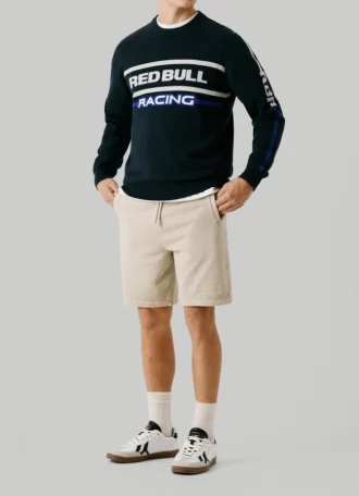 Bermudashorts i fleece med avslappnad passform