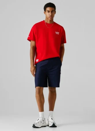 Bermudashorts med rak passform
