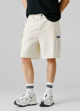 Bermudashorts med rak passform