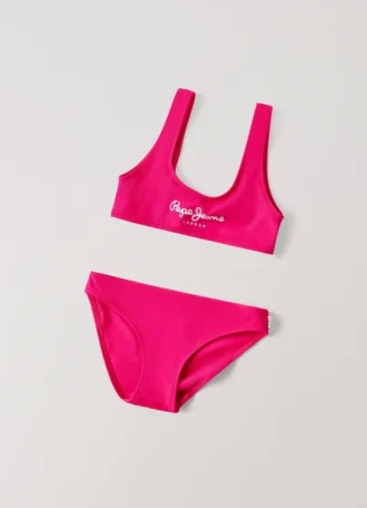 Bikini med tryckt logotyp