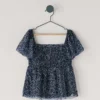 Blus med blommönster Blus med blommönster