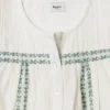 Blus med broderade detaljer Blus med broderade detaljer