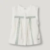 Blus med broderade detaljer Blus med broderade detaljer