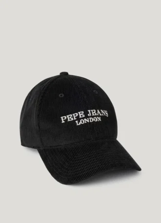 Broderad logotyp på corduroy-keps