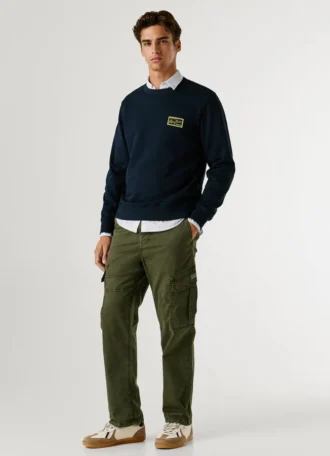 Cargobyxor i twill med normal passform