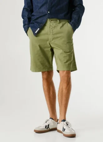 Chinoshorts med normal passform
