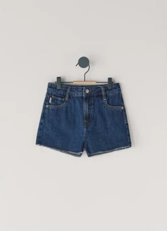 Denimshorts med avslappnad passform