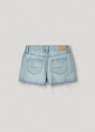 Denimshorts med avslappnad passform