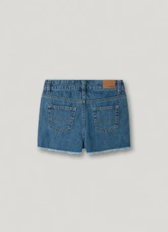Denimshorts med avslappnad passform
