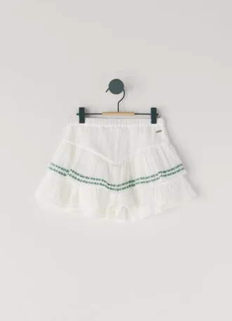 Flödande shorts med broderade detaljer