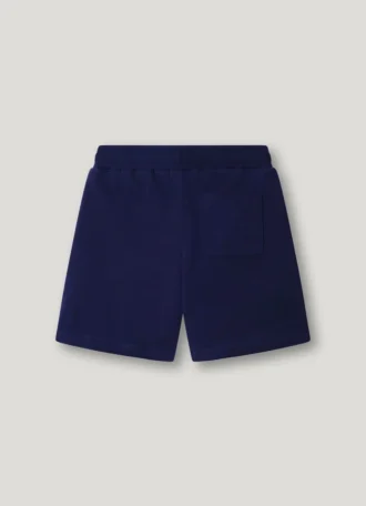 Fleece-shorts med tryckt logotyp