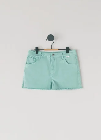 Garmentfärgade twillshorts