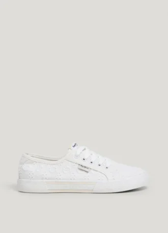 Klassiska sneakers med broderade detaljer – Brady