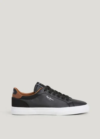 Klassiska sneakers med detaljer i mocka – Kenton