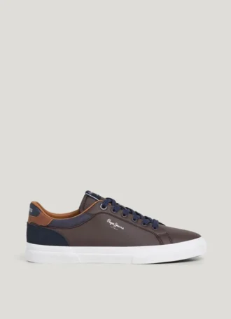 Klassiska sneakers med detaljer i mocka – Kenton