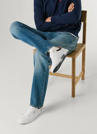 Klassiska sneakers med detaljer i mocka – Kenton