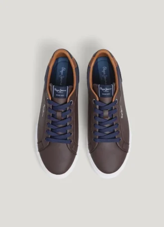 Klassiska sneakers med detaljer i mocka – Kenton