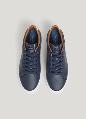 Klassiska sneakers med detaljer i mocka – Kenton