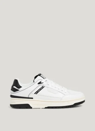 Lädersneakers med cupsole-sula Lädersneakers med cupsole-sula