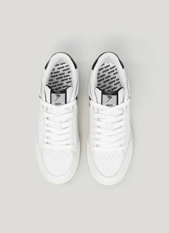 Lädersneakers med cupsole-sula Lädersneakers med cupsole-sula