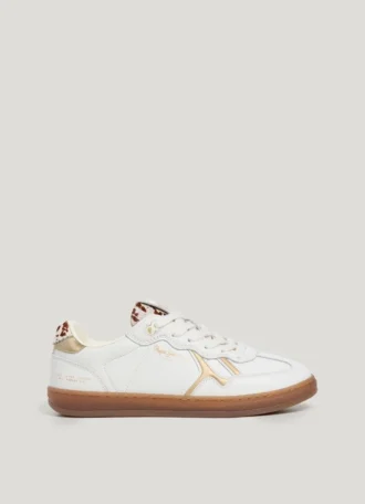 Lädersneakers med djurmönster – Ball