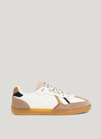 Lädersneakers med nitar – Ball