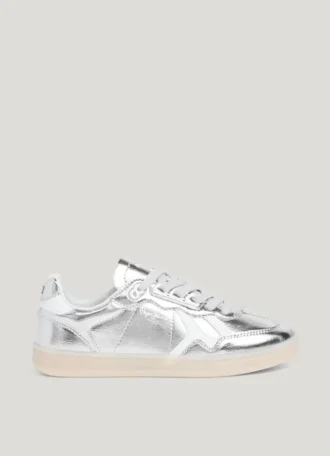 Metalliska sneakers med cup-sula – Ball
