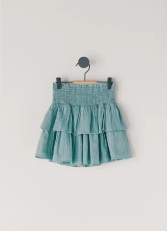 Mini-kjol med volanger
