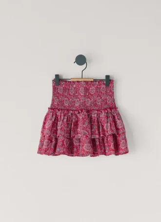 Minikjol med blommönster