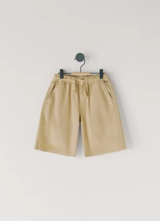 Poplin-shorts med justerbar midja