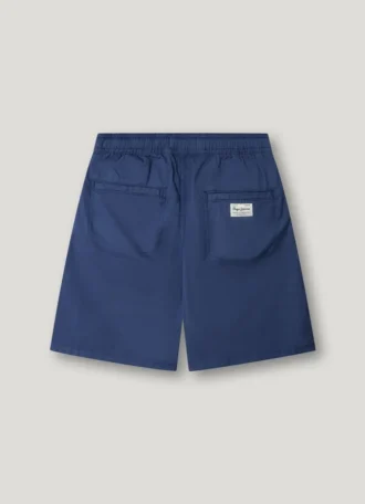 Poplin-shorts med justerbar midja