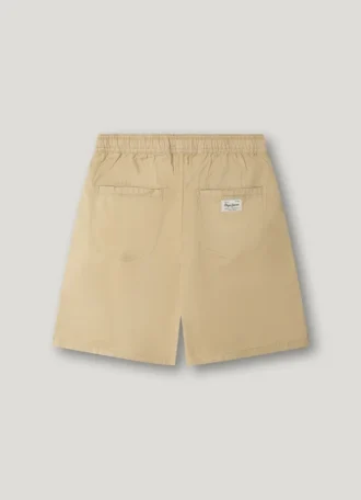 Poplin-shorts med justerbar midja
