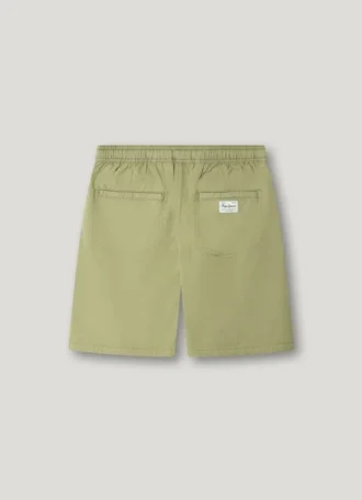 Poplin-shorts med justerbar midja