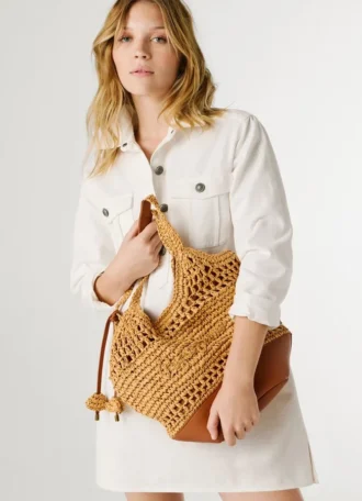 Raffia-tote