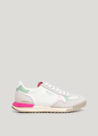 Retro-sneakers med detaljer i mocka – Marvin
