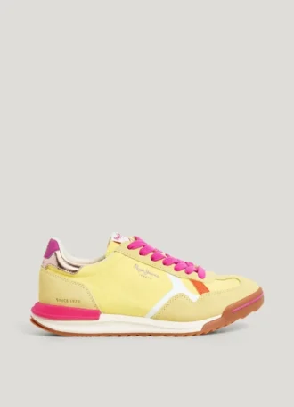 Retro-sneakers med detaljer i mocka – Marvin