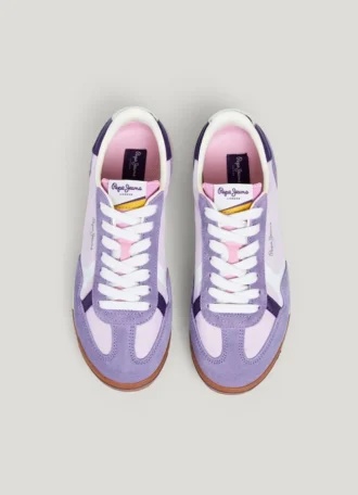 Retro-sneakers med detaljer i mocka – Marvin