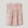 Ärmlös blus med blommönster Ärmlös blus med blommönster