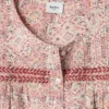 Ärmlös blus med blommönster Ärmlös blus med blommönster