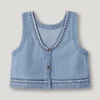 Ärmlös denimtop Ärmlös denimtop